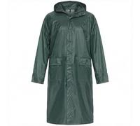 BWOLF POSEIDON Impermeabile Uomo Lungo Poncho Antipioggia Riutilizzabile Outdoor con Cappuccio, verde, XXXXL