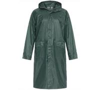 BWOLF POSEIDON Impermeabile Uomo Lungo Poncho Antipioggia Riutilizzabile Outdoor con Cappuccio, Verde, XL