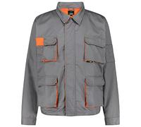 BWOLF Sigma Giacca da lavoro uomo Giubbotto da lavoro uomo Multifunzionale con Tasche Posteriori, grigio/arancione., XXL