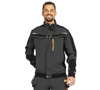 BWOLF Vector Giacca da lavoro multifunzione da uomo - Robusta e flessibile in 90% nylon, 10% elastan, leggera, elastica, con tasche, grigio., XL