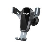 bwoo SUPPORTO PORTA CELLULARE DA AUTO UNIVERSALE SMARTPHONE FINO a 7" FISSAGGIO SICURO CLIP BOCCHETTA GRIGLIA ARIA ZJ126