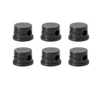 BWOOOWE 6 Pezzi Organizer Cavi Clip Cable Management Porta Scrivania Sistema di Gestione Cavi Autoadesivo Fermacavi Supporto Ordinato per Ufficio Casa Tavolo Computer(Nero Rotondo)