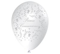 Bws- Palloncini Stampa Prima Comunione, Colore, RSP-47_Bianco
