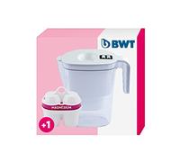 BWT Filtro acqua Vida White da 2,6 l con 1 cartuccia filtrante in magnesio | per acqua potabile | Filtri calce, cloro, piombo e rame