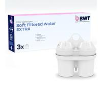 BWT Cartuccia filtrante Soft Filtered Water Extra 3 pezzi | con magnesio | per tutti i filtri acqua BHT | Filtra calcare, cloro, piombo e rame | per acqua molto dura