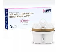 BWT Cartuccia filtrante per acqua mineralizzata al silicio + magnesio 3 pezzi | Con silicio e magnesio | Per tutti i filtri per acqua BWT Acqua potabile | Per alimenti e bevande | Filtra il cloro