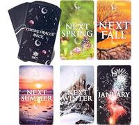 BWTY Best wishes to you Time Oracle Cards for Beginners with Meanings on Them 60 PCS Adventure Divine Timing Tarocchi Deck Set per amore, energia, anima gemella, lavoro, amicizia, spirito e vita