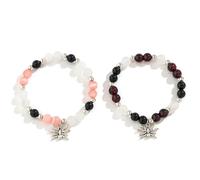 Bwuikim 2 braccialetti dell'amicizia con ragni horror, per Halloween, cosplay, costume da indossare tutti i giorni