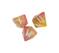 Bwuikim 3lots Symbol Dices Acrilico Gioco Comoda Impugnatura Da Tavolo Essenziale Per Gli Appassionati Di Giochi Da Tavolo Comoda Impugnatura Rune