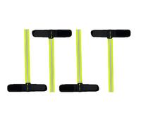 Bwuikim 4 pezzi manette cinghia per guanti regolabile elastico guinzaglio da polso riflettente cinturino per guanti sportivi facili da usare guanti da sci da polso elastico guanti da sci accessori