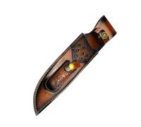 Bwuikim Artigianato Top Grains Coltelli In Pelle Guaina Protettore per Piccolo Diritto Impermeabile Escursionismo Accessori Coltelli In Pelle Guaina