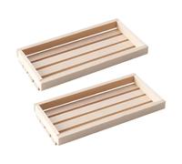 Bwuikim Artistic Miniature Storage Basket 1:12 Scala per Piccolo e Casa Decorazione Legno Modello Casa Set