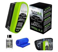 Bwuikim Clear Sight Glass Cleaner, 2025 aggiornamento Clear Sight parabrezza auto, spazzola per la pulizia della pellicola dell'olio automobilistico, Clearviews Cleaner, previene pioggia e nebbia per