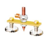 Bwuikim Doppia testa messa a terra morsetto strumento di saldatura morsetto supporto apparecchio per manutenzione meccanica saldatura magnete