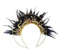 Bwuikim Incantevole elegante ispirato corone piumate per costume evento cosplay celebrazioni SND occasioni speciali copricapo piumato