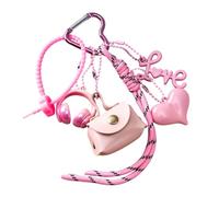 Bwuikim Portachiavi alla moda con nodo intrecciato in corda intrecciata per borsa, ciondolo per borsa, portachiavi per un look alla moda, B