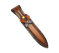 Bwuikim Premium Protector Cuciture Rinforzate Campeggio Sopravvivenza Acqua Carry Case Artigianato Top Grains Pelle bovina Coltelli Guaina Protector