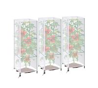 Bwuikim Rete immunitaria della gabbia del pomodoro della lacrima con la barriera dell'uccello dell'estremità dello scorrevole per le colture del giardino La rete quadrata della gabbia del pom