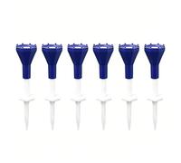 Bwuikim Set di 6 tee da golf in morbido silicone per assorbimento degli urti, base stabile, altezza regolabile per varie condizioni di percorso, per campi di guida