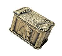 Bwuikim Squisito organizer per gioielli Kirsite con Sfinge ispirato alla mitologia egiziana, custodia esotica in lega di metallo