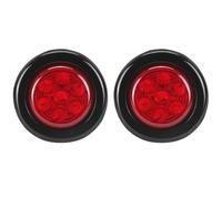 BWVMVB Fanali Posteriori Fanale Posteriore Rotondo Da 2 Pollici Da 12V Con 7 Luci Posizione Laterali LED Lampada Segnalazione Montaggio Filo Auto Camion Rimorchio Trattore