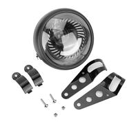 BWVMVB Faretti Faro Anteriore Set Per Della Serie Retrò, Cafe Racer, Faro Anteriore A LED Vintage Rotondo 6,5 pollici, Angel Eyes, DRL, Lampada Guida(28 to 36mm Set)