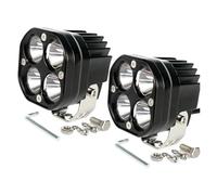 BWVMVB Faretti Faro Anteriore Set Per Luci Guida Per Motociclette, Fendinebbia Barra Luminosa LED 3 Pollici Faretto Quadrato 12V-30V Fascio Luminoso Inondazione(2pcs white light)