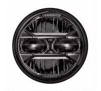 BWVMVB Faretti Faro Anteriore Set Per Shadow VT600 700 750 1100 VTX1300 1800 Faro Anteriore Rotondo A LED Da 5,75" Pollici Per Con Luce Diurna (DRL)(Black1)