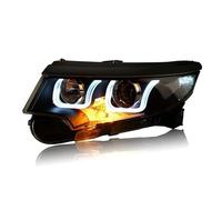 BWVMVB Gruppo Ottico Anteriore 2 PCS Lampade Luce Anteriore DRL Testa Della Lampada Indicatori Direzione Aggiornamento LED Faro Lente Per Ford Per Edge 2010-2014 Fari Auto(High and low beamLED)