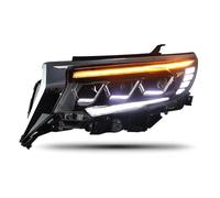 BWVMVB Gruppo Ottico Anteriore 2x Gruppo Faro Per Auto LED Segnali Di Svolta Dinamici Plug And Play Lampada Frontale DRL Fari Per Toyota Prado 2018 2019 2020 Fari Auto