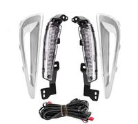 BWVMVB Gruppo Ottico Anteriore Luce Marcia Diurna A LED Per Auto Direzione Gialla DRL Bianca Con Filo Copertura Cromato Per Toyota Per Prius 2019 2020 2021 2022 2023 Fari Auto