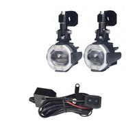 BWVMVB Luce Per Moto Con Interruttore Faro A LED Lente Per Proiettore 100W Lampeggiante A Doppio Colore Fari Moto
