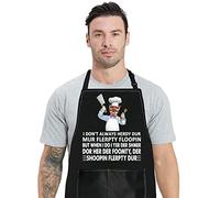 BWWKTOP Grembiule da cucina svedese per i fan dei programmi televisivi, con scritta I Don't Always Herdy Dur Mur Flerpty Floopin, grembiule regolabile Herdy Dur, grande