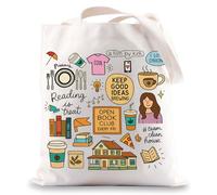 BWWKTOP Luke's Diner Tote Bag Lorelai & Rory Fans Gifts Stars Hollow Gilmore Borsa a tracolla, Luca Tg, Large
