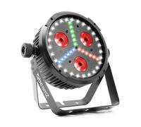 BX30 PAR Riflettore LED 3x LED 10W 4in1, 27x SMD W, 18x SMD RBG nero
