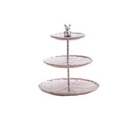 Bx9rE7tK3g Alzata per torta Alzata for torta multi-livello di lusso: perfetta for decorare il tavolino del soggiorno o piatto caramelle Espositore per torte(Purple,Piccolo)