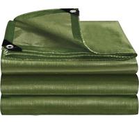 BXAEYIPOR Telo di copertura impermeabile, multiuso in tessuto con occhielli, anti strappo e raggi UV, per mobili da giardino, piscina, mobili da giardino, trampolino auto, verde