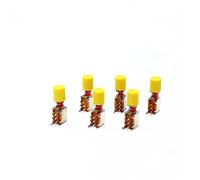 BXCONJUBC Switch 6Pcs Straight Itch PS-22F02 Six-Pin Loc Self-Loc Switch/No Switch/Button Un Set di Pulsanti e Cappelli(Yellow,Self-Locking)