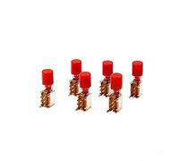 BXCONJUBC Switch 6Pcs Straight Itch PS-22F02 Six-Pin Loc Self-Loc Switch/No Switch/Button Un Set di Pulsanti e Cappelli(Rot,No Lock)