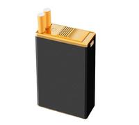 BXFFFCEO La Scatola for Sigarette in Alluminio può Contenere 20 Sigarette Spesse Scatola portasigarette Portatile di Grande capacità. Regalo for Fidanzato/Padre(B)