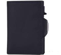 BXGGXBYSW Porta carte Porta carte Porta carte pop-up minimalista per uomo Blocco Porta carte in pelle Crazy Horse Porta carte con cerniera Portamonete Porta carte (Colore : A), A