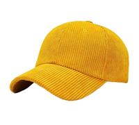 BXHHUDK Cappellino da Baseball Cappello Caldo A Bordo Curvo Regolabile del Giallo per L'usura Quotidiana degli Adulti dell'Autunno Inverno