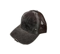 BXHHUDK Cappellino da Baseball Distressed Mesh Trucker cap Green Washed Frayed Regolabile Back Cappello per Casual Daily Outdoor Summer Wear