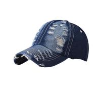 BXHHUDK Cappellino da Baseball Summer Outdoor Sun Shade Washed Denim Cappello per Gli Uomini Snapback Trucker Cappelli Donne A Foro Indossati
