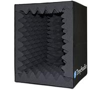 BXI - Box portatile per la registrazione della voce, grande scudo pieghevole per l'isolamento del microfono, scatola per studio di registrazione con assorbimento acustico