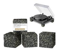BXI Cuscinetti isolanti per subwoofer, 4 pezzi, 5,1 x 5,1 x 5,1 cm, per la riduzione dei bassi, per altoparlanti da pavimento, spessi e grandi, in sughero di gomma, antivibrazione, per macchine