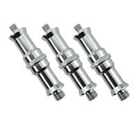 Bxian 3PCS 1/4 a 3/8 di pollice Metallo Maschio Convertitore Filettato Vite Adattatore Tap Stud Adatto per Studio Luce Stand Wireless Flash Ricevitore Trigger