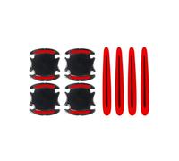 BXJNDM 8 Pezzi Protezione Sportelli Auto per Alfa Romeo Mito 147 156 159 166, Pellicola Protezione Maniglie Porte AntiGraffio per Maniglia della Portiera,Red