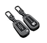 BXJNDM Auto Custodia Portachiavi per Peugeot 3008 II GT 2017-2022, Portachiavi Impermeabile Antigoccia Borsa Chiavi Portatile Key Shell Accessori,Black- Bracelet A