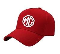 BXJNDM Cappello da Baseball con Logo Auto per MG MG4 EV 2022-, Cotone per Uomini e Donne Regolabile Berretti da Baseball,Red
